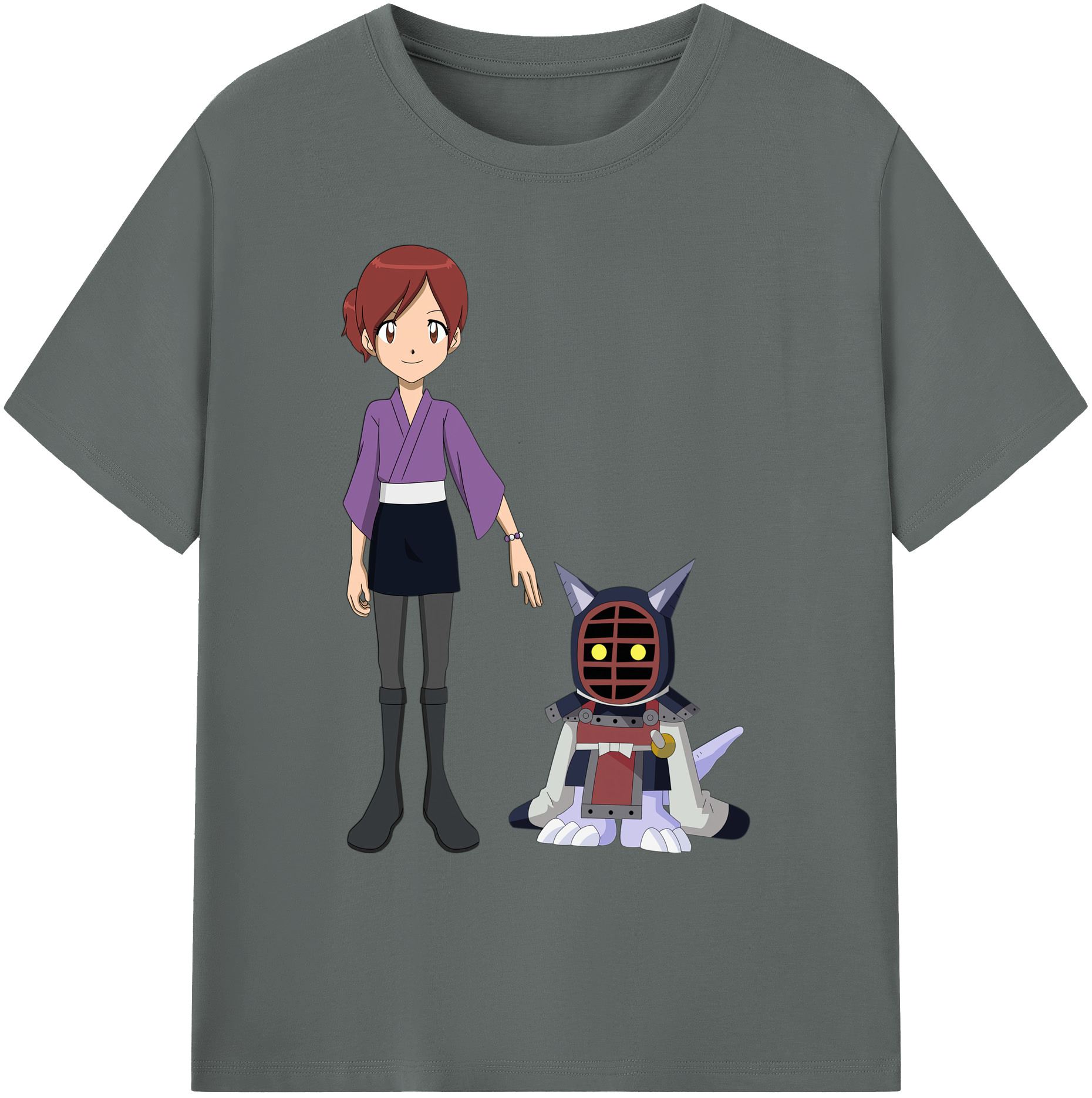 （画像用） Digimon デジタルモンスター/デジモン 綿100％ メンズ半袖Tシャツ｜肌触りやわらか＆通気性